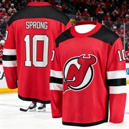 2026 New Jersey Men's New Ice Hockey Training Suit 3D Printed Devil Team Sports Quick-Drying Long-Sleeved Shirt Family