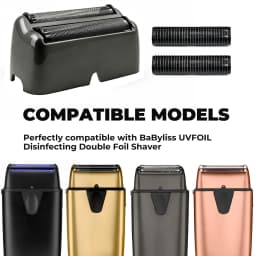 Replacement Foil and Cutter Fit for BaBylissPRO UV Double Foil Shavers - Replacement Head For use with UV Foil Shavers ONLY
