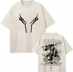 Washed Anime Berserk Guts Classic T-Shirts Manga Gatsu Griffith Zodd Trend T-shirt Men Women Oversized Cotton Casual Tee Shirt