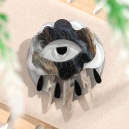 Creative Acrylic Eyes Lighting Geometric Brooch Pins Unique Cartoon Splicing Badge Brooches Women Jewelry Gifts