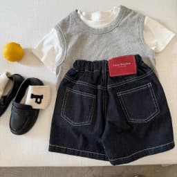 RAISE Summer Kids Boys Denim Shorts Thin Solid Versatile Children Boys Shorts Handsome 1-10Yrs Boys Sticker Half-length Shorts