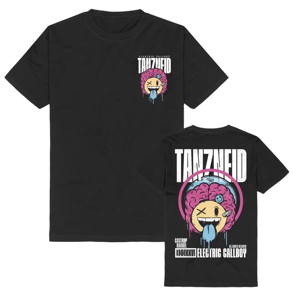 Smile Soul Brain Shirt Rock Band ELECTRIC CALLBOY T-shirt Summer Cotton Short Sleeve Female Tshirts Casual Unisex Streetwear Tee