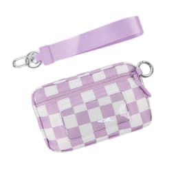 DOYOGI Wristlet Wallets for Women Nylon Quilted Wallet with 3 Zippers, Travel Credit Card Holder Cell Phone Organizer, Coin Purs