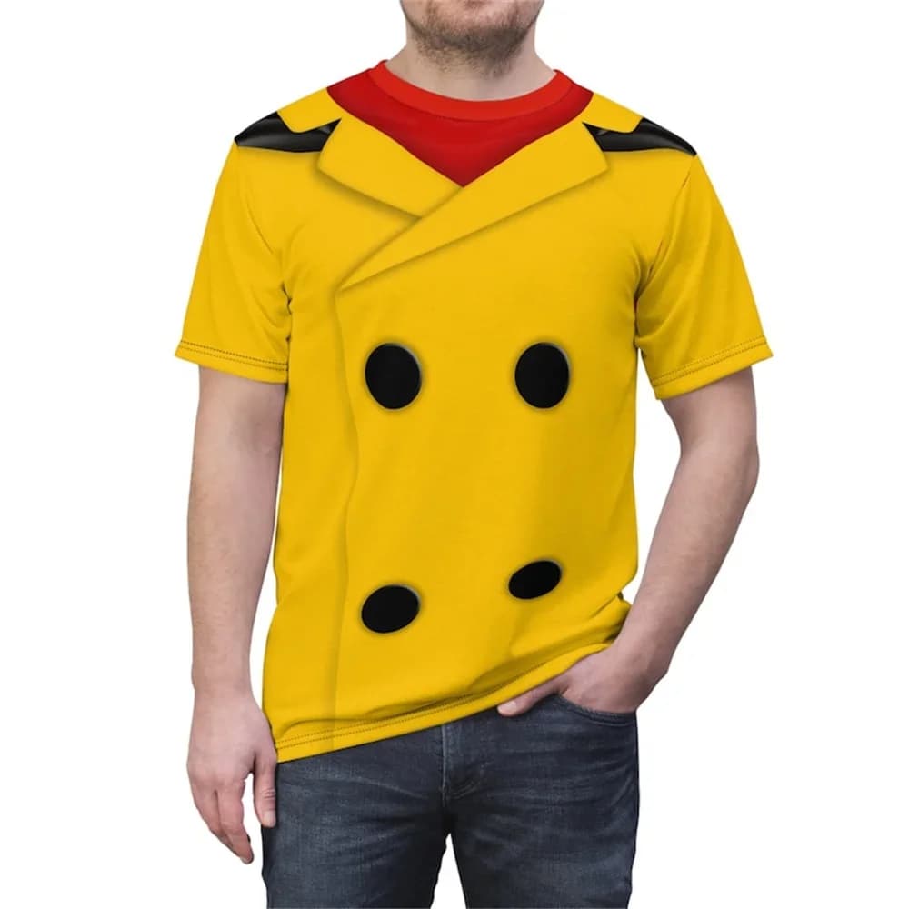 Donald Duck and the Beanstalk Unisex 3DT Shirt, Fun Free Clothing, Mickey and the Beanstalk Role Play Cartoon Top