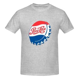 Summer Men P-Pepsi Luxury T Shirts for Men Summer Print Shirt Cotton High Quality Clothing Streetwear Tops Tee Men's Clothing