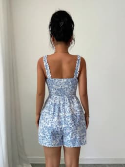 New Women Printed Cami Jumpsuit Shorts