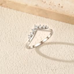 MODIAN Dazzling Moissanite Lab Diamond Rings 925 Sterling Sliver Stackable Crown Finger Rings For Women Party Fine Jewelry
