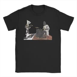 Men's T-shirt Fashion Printed Angine De Poitrine Rock Band T Shirt For Unisex pure Cotton T-shirts Short Sleeve Top Streetwear