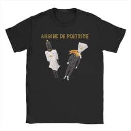 Men's T-shirt Fashion Printed Angine De Poitrine Rock Band T Shirt For Unisex pure Cotton T-shirts Short Sleeve Top Streetwear