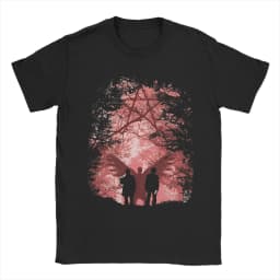 Pudding Dean Supernatural T Shirt Men Women Cotton Awesome T-Shirts O Neck Tee Shirt Short Sleeve Tops Big Size