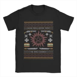 Pudding Dean Supernatural T Shirt Men Women Cotton Awesome T-Shirts O Neck Tee Shirt Short Sleeve Tops Big Size