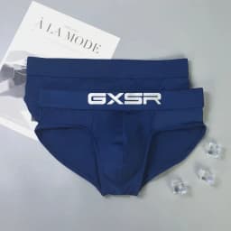 Mens Briefs Milk Silk Ice Silk Low Waist Breathable Elastic Bag Close-Fitting Comfortable Briefs