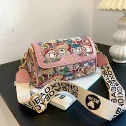 New Trendy Unique Design Cartoon Bear Single Shoulder Bag Chic Crossbody Bag Original Women's Shoulder Bag Purses and Handbags