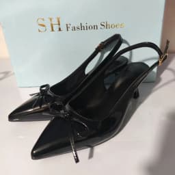 Bow Pointed Toe High Heels Sandals Women Brand Designer Shoes Fashion Slides Sexy Slingback Shoes Elegant Mules Sandals Female