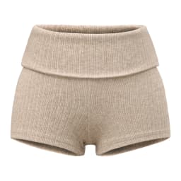 Summer Clothes Casual Shorts Woman Knit Fold Over Shorts High Waisted Slim Fit Stretchy Yoga Shorts Active Jogger Shorts Black