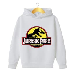 Children Clothing Jurassic Park Dinosaur Print Boys Girls Hoodie Tops Spring Autumn Leisure Sweatshirr Toddler 3-12 Year Coat