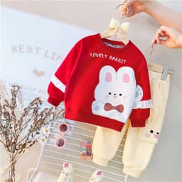 New Spring Autumn Baby Clothes Suit Children Girls Fashion Cartoon T-Shirt Pants 2Pcs/Set Toddler Sports Costume Kids Tracksuits