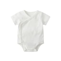 0-3 Months Newborn Baby Onesies Solid Color Cotton Bodysuit Slant Open Button Soft Infant Casual Bebe Clothes For Baby Boy Girl