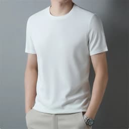 2026 Men's New Waffle Round Neck Short Sleeved T-shirt Summer Comfortable Top