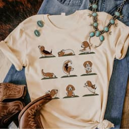 Summer Beagle T Shirt Women Comic Graphic Streetwear Tshirt Girl Funny Clothing Creative Fashion Women's T-Shirt Clothing