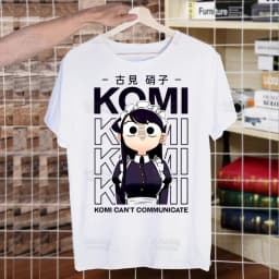 Komi San Can't Communicate T Shirt Men Shirts Summer Top Komisan Shouko Excited Tshirts Short Sleeves Tees Manga Tadano T-Shirt