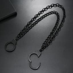 Hip-Hop Personality Handcuffs Metal Pants Chain Dress Decoration Unisex Men's Fashion Accessory