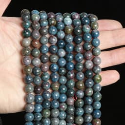 Natural Stone Ruby Sapphire Bead Round Loose Spacer 6 8 10mm Gemstone Bead For Jewelry Making Diy Necklace Braceelt Accessory