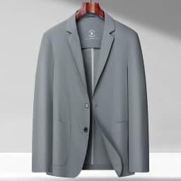 Men's 2025 High-End Fashion Light Luxury Leisure Sunscreen Suit Jacket No Lining West Spring Summer Smooth Breathable