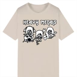 Heavy Metals Chemistry Periodic Table Rock Roll Music Physics Biology Print Men T Shirt Vintage Unisex Casual Loose T-shirt Tops