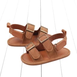 Baby Shoes Summer Sandal Cool Style High Quality PU and TPR Anti-slip Sole Todder Walking Shoe 0-9-18 Month 2024 Fashion BHX3205