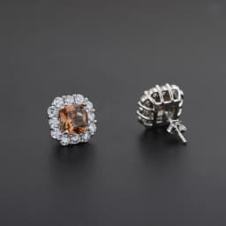 FFGems New Design Created Zultanite Stud Earrings Silver Square Stone Color Change Fine Jewelry For Women Girl Party Gift