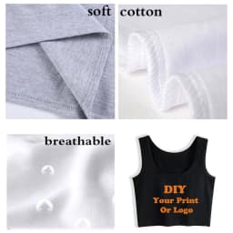 Femboy Hooters Graphic Cotton Sexy Crop Top Girl's Spoon And Fork Cliparts Print Anime Style Tank Tops Summer Naughty Camisole