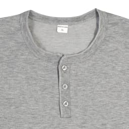 Summer New Trend Men's Buttondown Henry Crew Neck Short Sleeve Men's Slim Solid Color T-Shirt