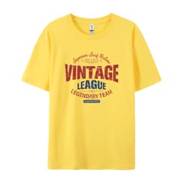 Vintage League Letter Print Womens T-Shirts Summer Fashion Cotton Tops Comfortable O-Neck Short Sleeve Soft Oversize Clothes