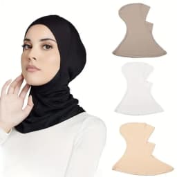 Muslim Inner Cap Hijab For Women Solid Underscarf Hijab Undercap Scarf Turban Hat Islamic Muslim Hijabs Ready To Wear Headcover