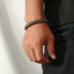 Simple New Style Men's Leather Bracelet Black/Blue/Brown Stainless Steel Buckle Valentine's Day Charm Bangle Gift Jewelry