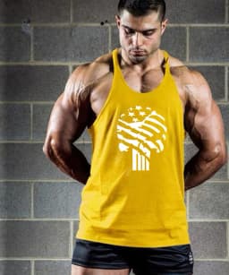 Brand Bodybuilding Clothing Fitness Mens Muscle Vest Summer Letters Print Sleeveless Shirt Gyms Stringer Tank Top Men Tank Top