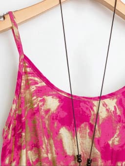 Plus Size Marble Print Tank Dress & Top Set, Casual Sleeveless Dress & Top, Women's Two-piece Outfits for All Seasons
