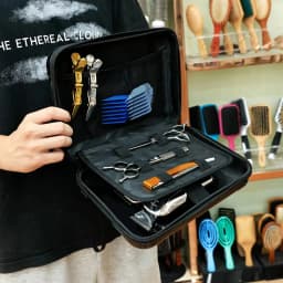 BARBERTOP Tools Storage Bag Waterproof Hair Clipper Bag Hair Cutting Scissors Shaving Kits Haircut Accessories Organizer Box