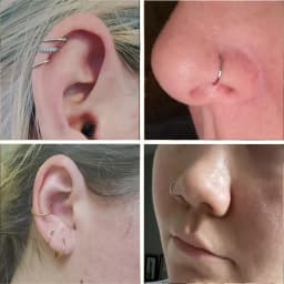 5/10Pcs 16G Stainless Steel Hinged Nose Rings Hoop Septum Clicker Tragus Helix Cartilage Daith Rook Earring Piercing Jewelry