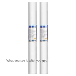 2 Pcs 20 INCH 1 MICRON PPF/SEDIMENT WATER FILTER CARTRIDGE Water Purifier Front Filter Cartridge Aquarium FOR REVERSE OSMOSIS