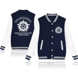 New Supernatural Baseball Jacket Men/Women Fashion Cotton Baseball Jersey Casual Long Sleeve Jacket