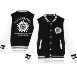 New Supernatural Baseball Jacket Men/Women Fashion Cotton Baseball Jersey Casual Long Sleeve Jacket