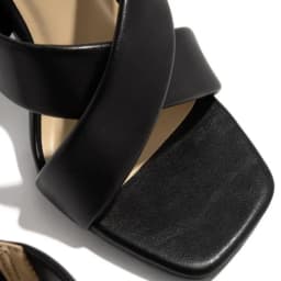 Summer New High-Heeled Women'S Slippers High Heel Leather Pu Mouth All-match Casual Shoes 2024 Luxury Woman Sandals