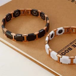 Ceramic Titanium Steel Bracelets Classic Simple Design Ceramic Adjustable Link Bracelet