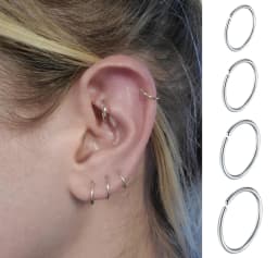 10Pcs Nose Rings Studs for Women Surgical Steel 18/20G Nose Hoop Corkscrew L Shaped Nose Stud Nose Ring Nose Piercing Jewelry