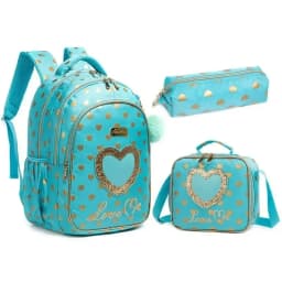 School Bookbag for Boy Football Pattern Backpack Kids Backpack Waterproof School Bag Mochila Infantil Lunchbox Child Pencil Case