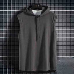 2024 Summer New Fashion Clothing Bodybuilding Muscle Guys Fitness Men Women Hooded Tank Top Vest Sportswear Sleeveless Top Tees