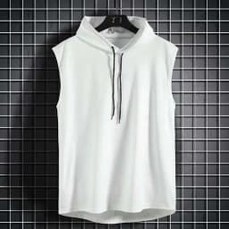 2024 Summer New Fashion Clothing Bodybuilding Muscle Guys Fitness Men Women Hooded Tank Top Vest Sportswear Sleeveless Top Tees