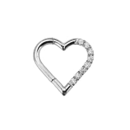 Tribal Fangs Flower Heart Drop Septum Piercing Clicker Segment Nose Rings Daith Conch Hoop Earring 100% 316L Surgical Steel 16G